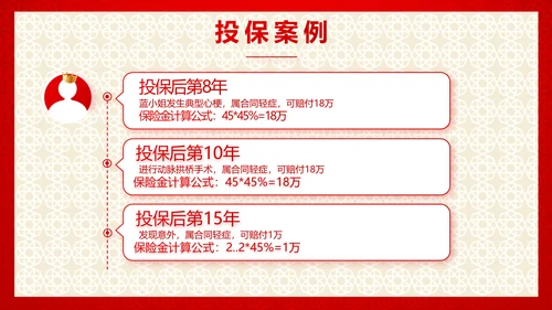 红色喜庆保险理财计划保险公司工作总结计划动态PPT模板