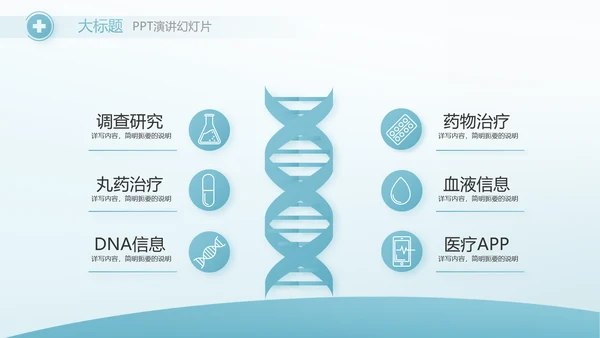 蓝色医疗护士进修总结汇报动态PPT