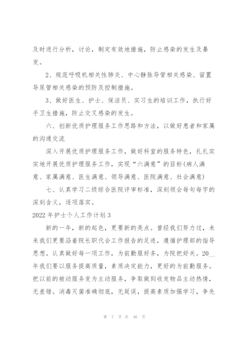2022年护士个人工作计划.docx