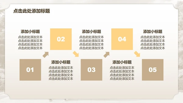 棕色复古风南京家乡介绍PPT模板