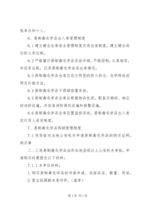 易制毒化学品管理规章制度大全 (5).docx