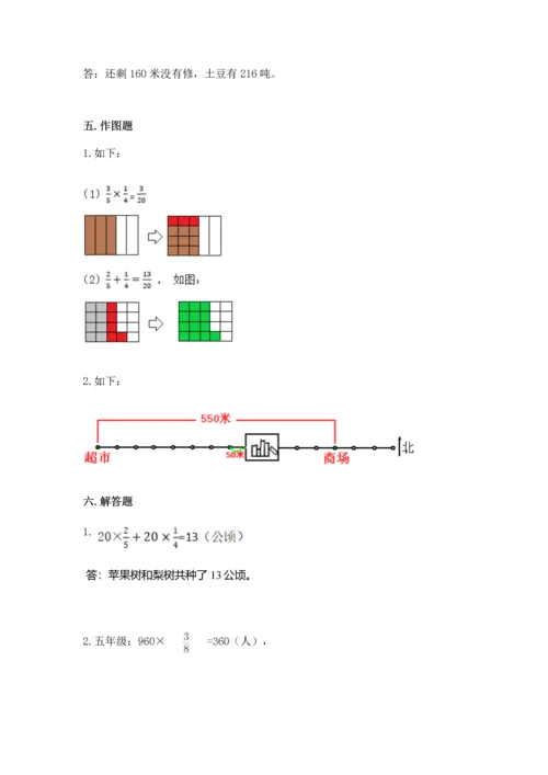 人教版六年级上册数学期中测试卷精品【精选题】.docx