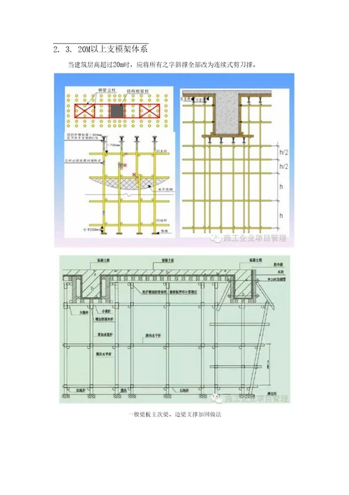 建筑工程支模架搭设控制要点