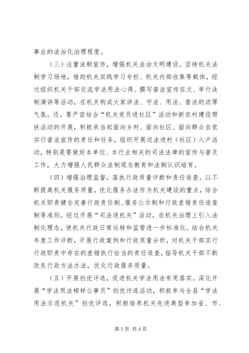 广播电视局法律进机关活动计划.docx