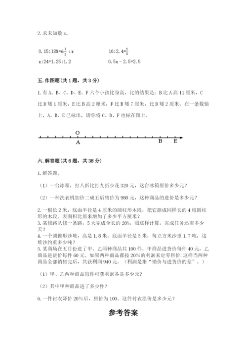 玉树县六年级下册数学期末测试卷（考点梳理）.docx