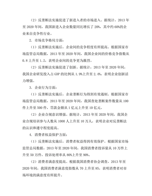 反垄断法的实施：对市场竞争的影响研究