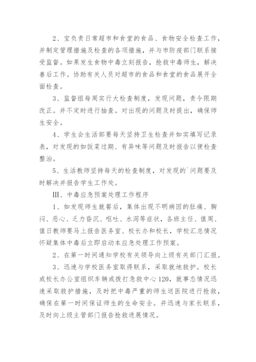 学校食物中毒事故安全应急预案.docx