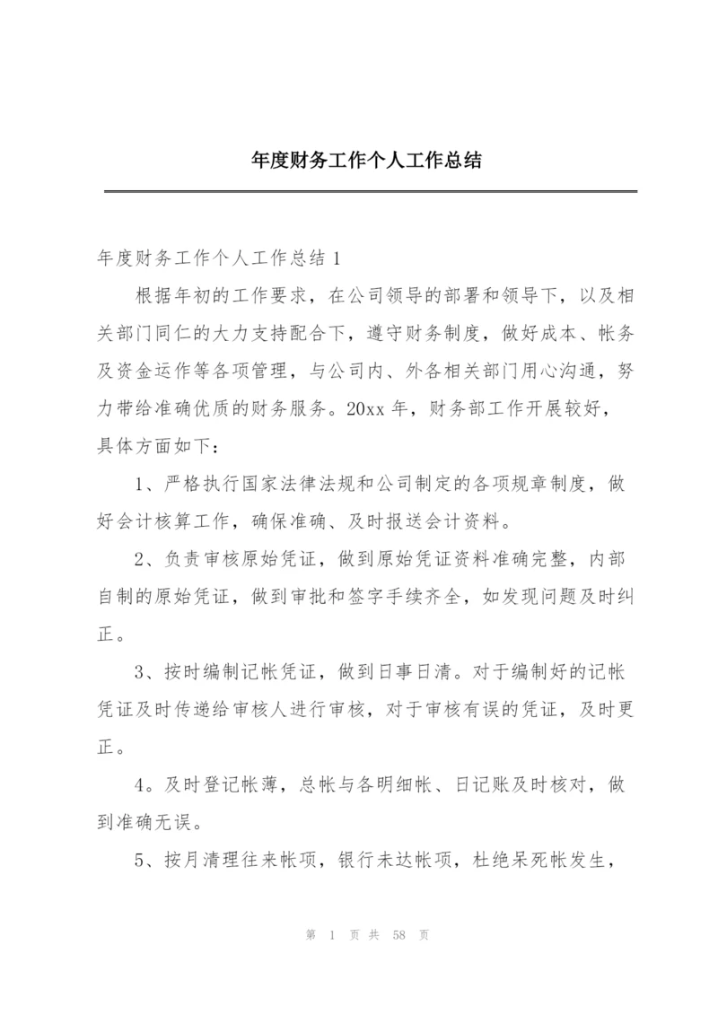 年度财务工作个人工作总结.docx