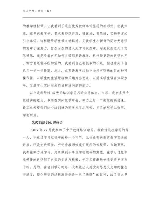 2024名教师培训心得体会优选例文12篇.docx