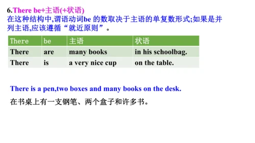 M6语法简单句