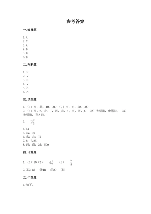 人教版六年级上册数学期中测试卷（全优）word版.docx