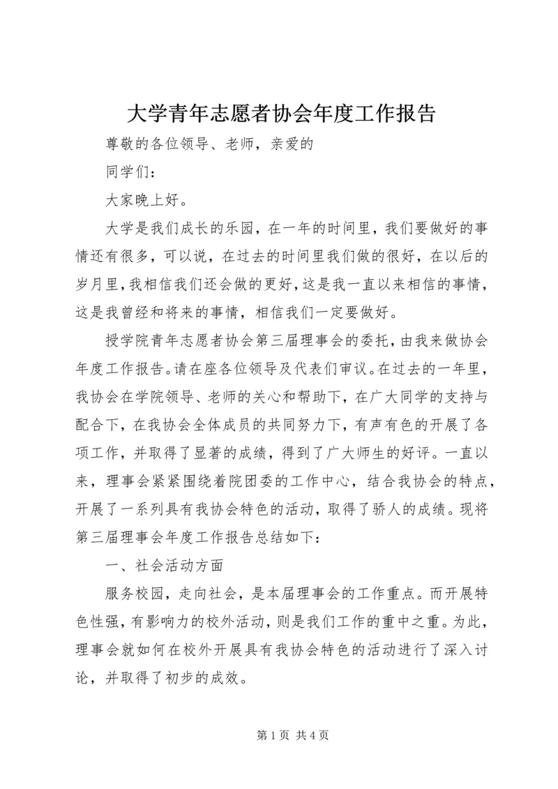 大学青年志愿者协会年度工作报告.docx