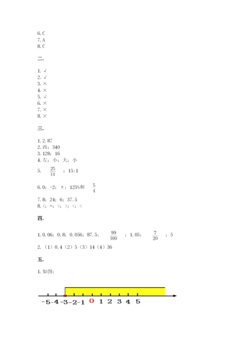 青岛版数学小升初模拟试卷【考点梳理】.docx