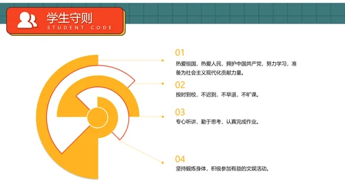 中小学生行为规范教育主题班会PPT模板