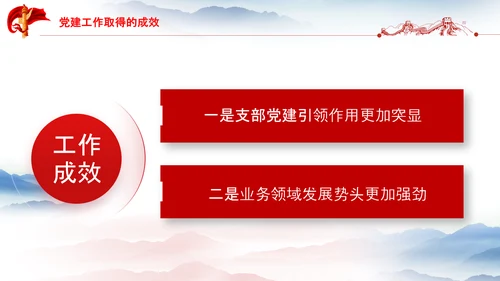 党支部工作总结汇报党支部书记述职报告PPT