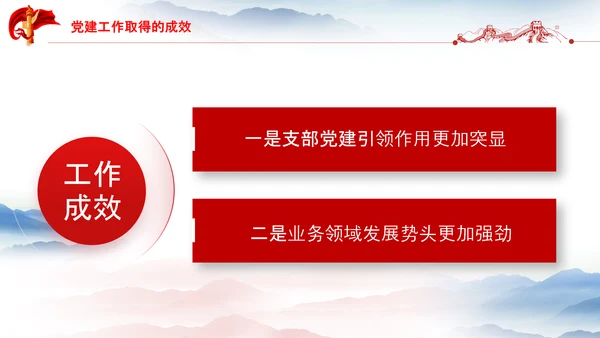 党支部工作总结汇报党支部书记述职报告PPT
