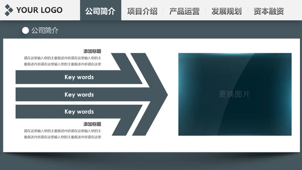 稳重内容详细简约大气商业计划书ppt模板