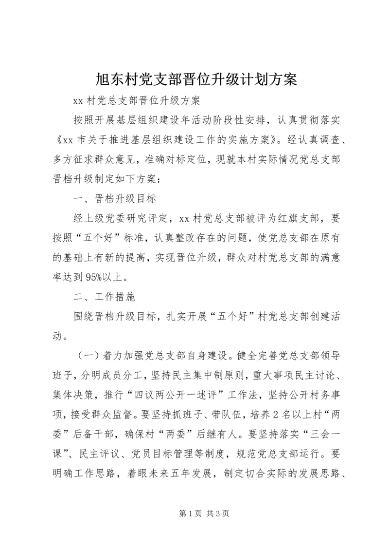 旭东村党支部晋位升级计划方案 (3).docx