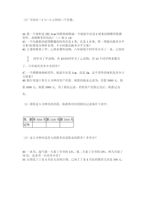 六年级小升初数学应用题50道附完整答案（网校专用）.docx