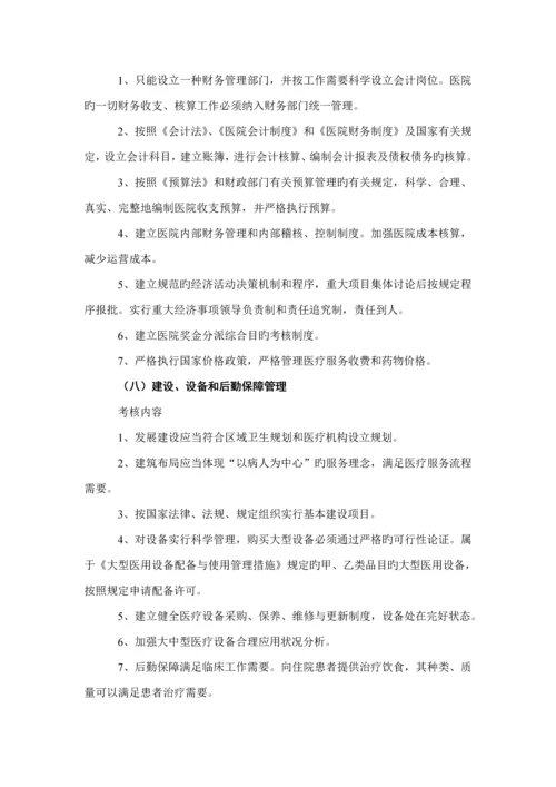 医疗行业管理评核工作标准手册.docx