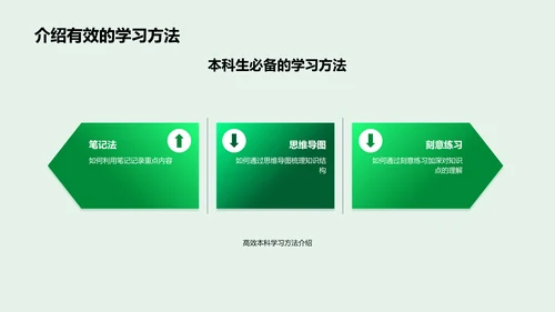 本科学习策略报告PPT模板