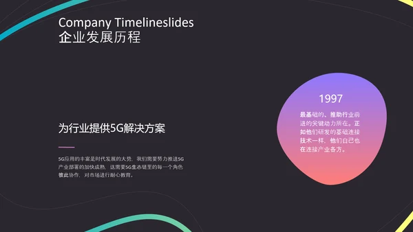 动感线条5G战略计划书PPT模板