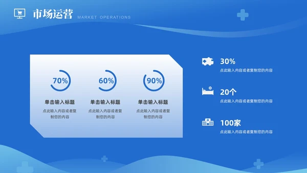 蓝色医疗科技通用PPT模板