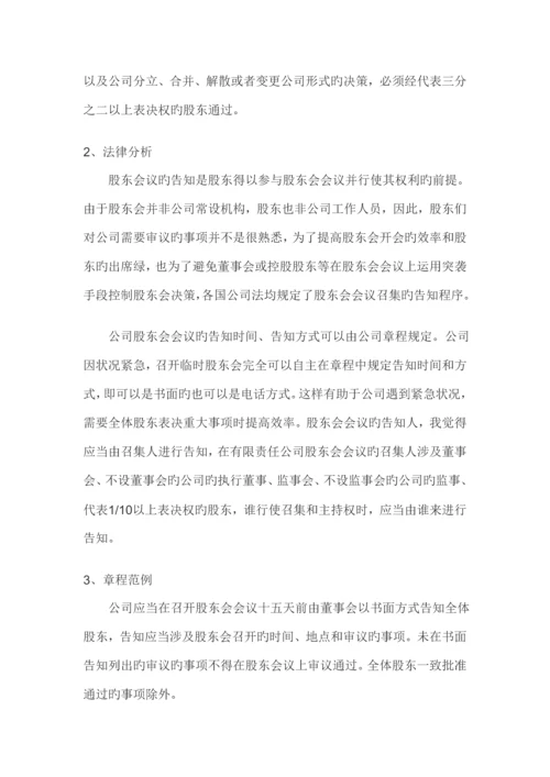 公司综合章程可自主约定的事项整理.docx