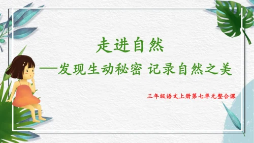 三年级语文上册第七单元整合课课件