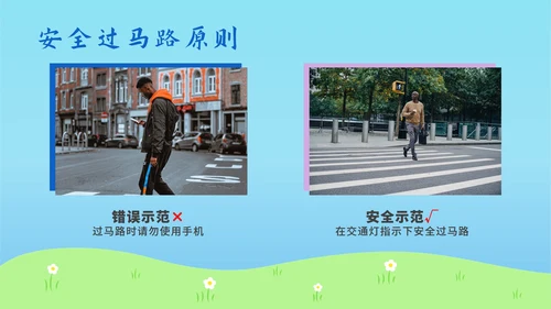 儿童道路安全教育ppt模板