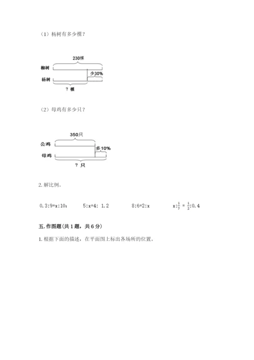 天津市和平区六年级下册数学期末测试卷带答案.docx