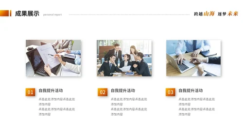 创意励志风跨越个人年终总结工作总结工作汇报述职报告ppt模板工作总结年终总结