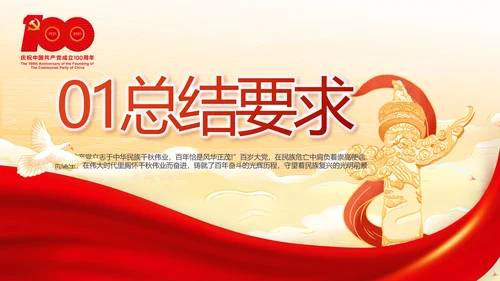 弘扬伟大建党精神七一讲话精神PPT