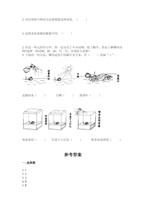 教科版一年级下册科学期末测试卷精品【夺冠】.docx