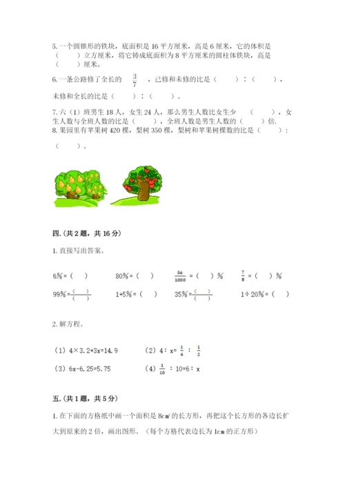 小学毕业班数学检测题附答案【能力提升】.docx