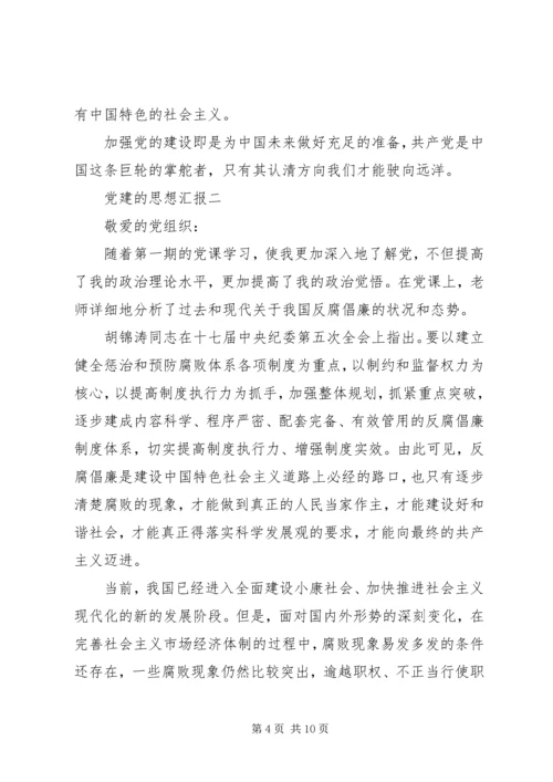 党建的思想汇报.docx