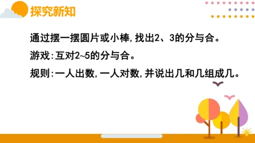 人教版数学（2024）一年级上册第一单元 第4节 分与合课件(共21张PPT)