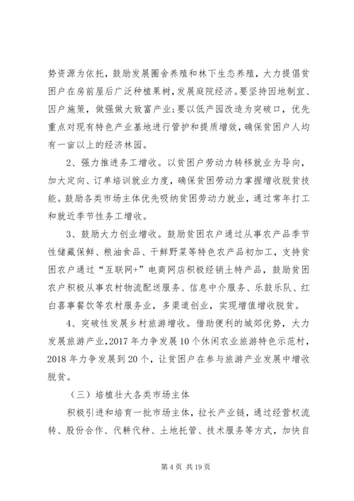 关于创新机制加快精准扶贫产业发展的实施方案.docx