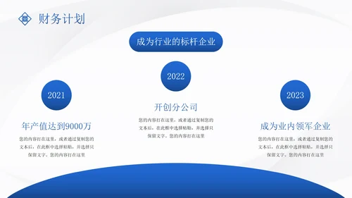 蓝色高级几何商务商业创业计划书PPT模板