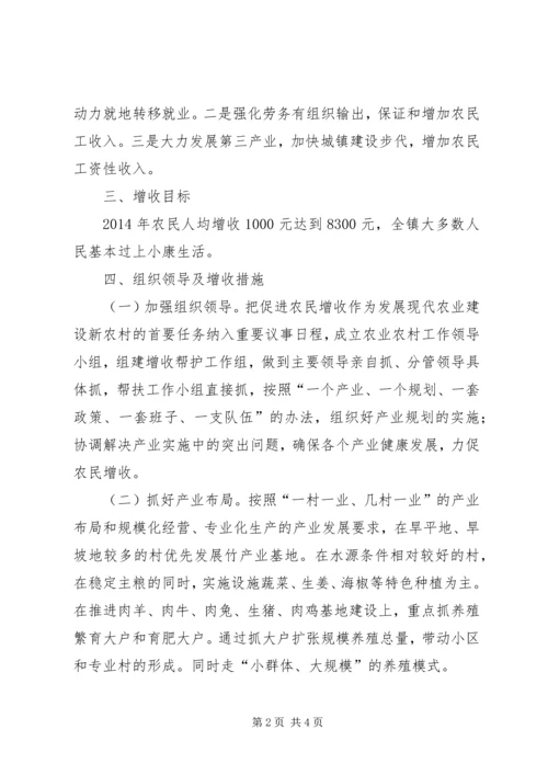 关于促进农民增收工作意见.docx