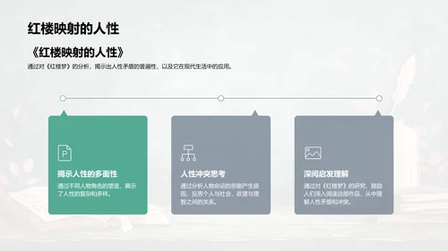 《红楼梦》人性冲突课程PPT模板