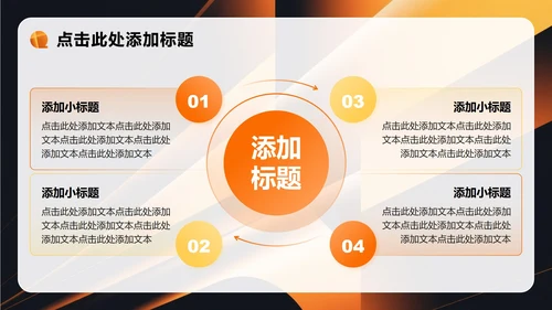 橙黄色科技风无人机灯光秀提案营销策划PPT模板