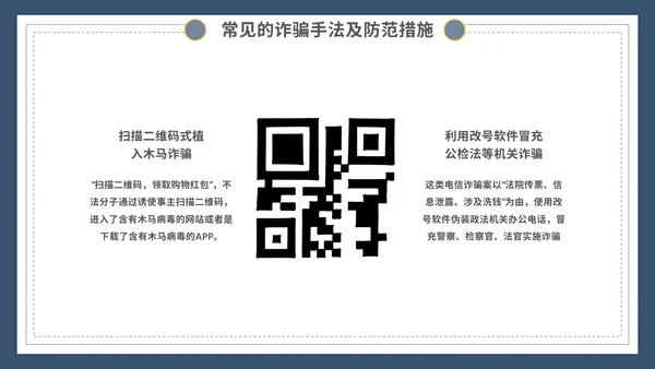 谨防电信诈骗主题宣传教育模板