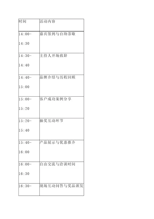 酒店品牌推介会策划方案