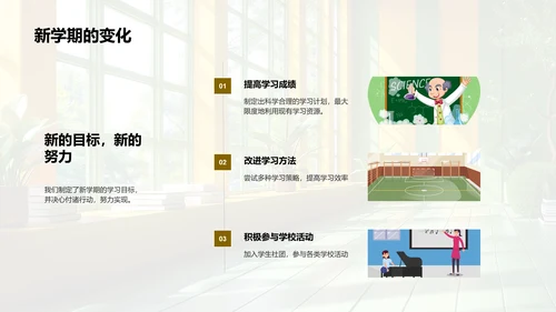 学期学习成果总结PPT模板