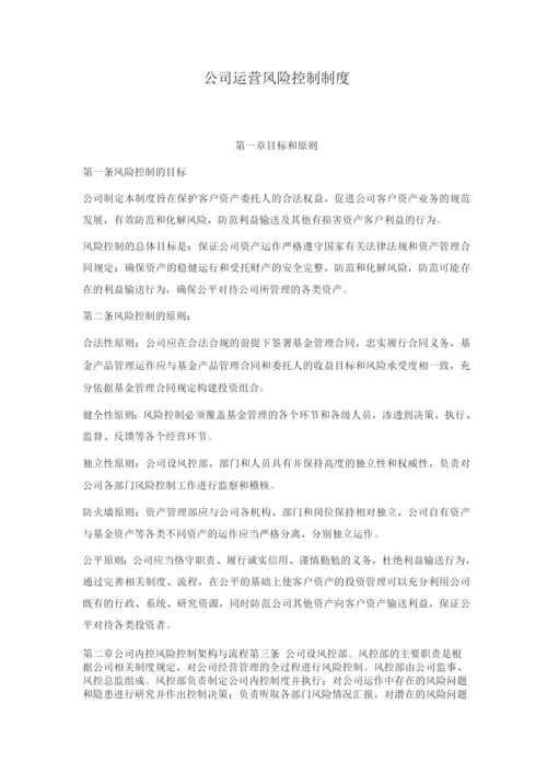 公司运营风险控制制度.docx