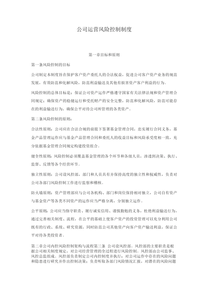 公司运营风险控制制度.docx