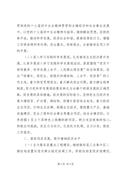 沐溪镇政府XX年工作计划.docx