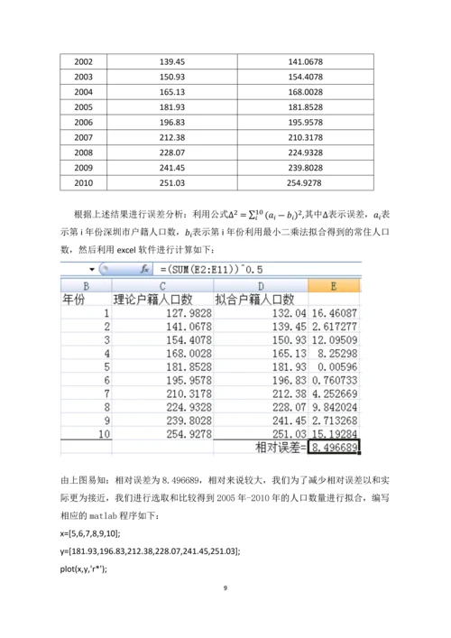 深圳人口与医疗需求预测建模论文.docx