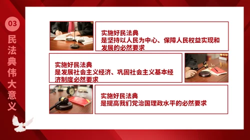 民法典普法宣传教育P通用PPT模板